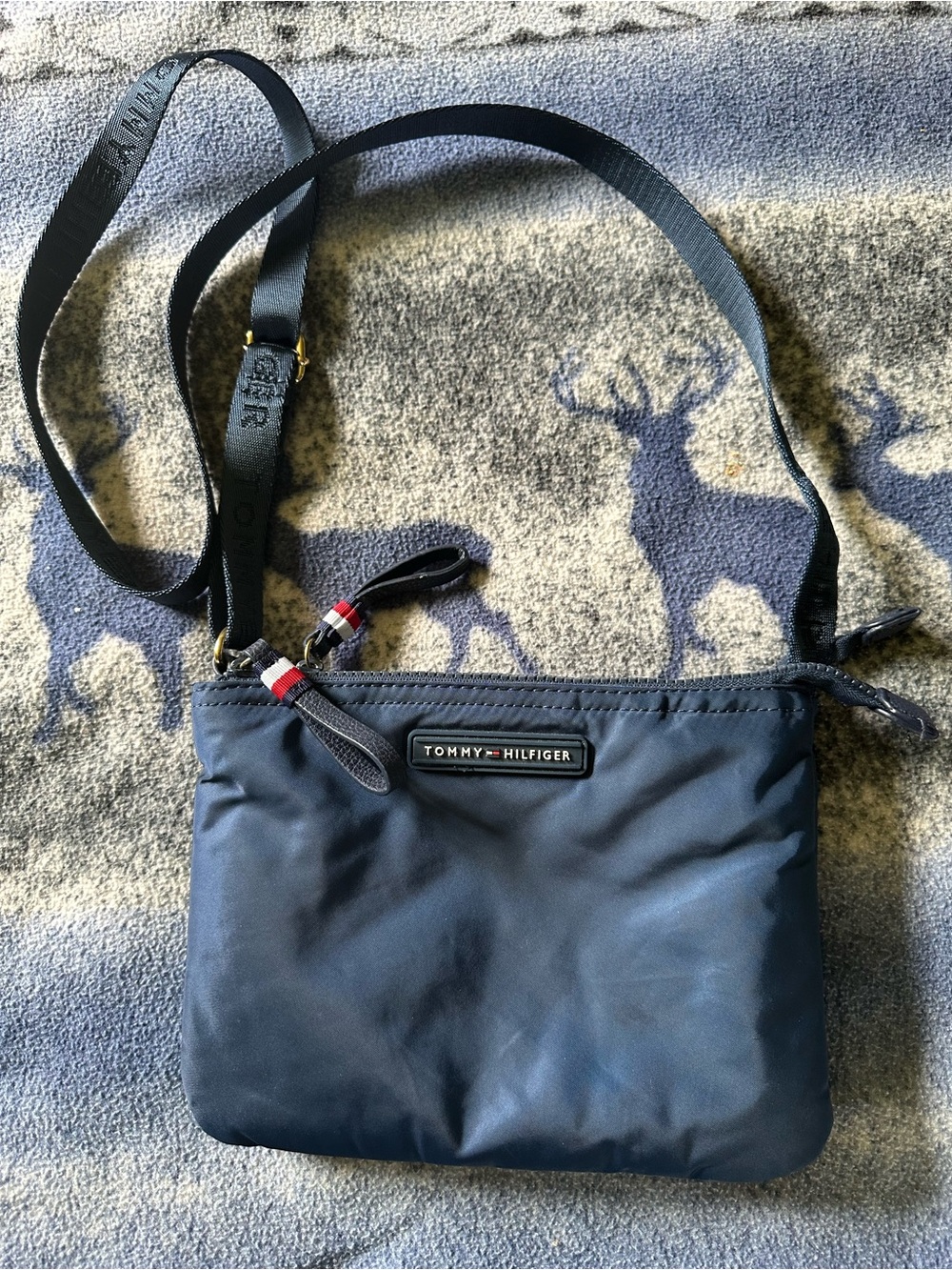 Tommy Hilfiger Quilted Nylon Crossbody Bag.